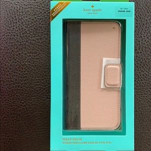 New Kate Spade Wrap Folio iPhone XS/X case!